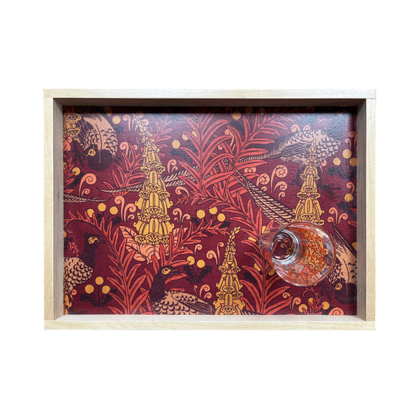 LAMOU Baltic Birch Printed Serving Tray  -  Fancy Pheasants