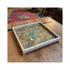 LAMOU Baltic Birch Printed Serving Tray - Nesting Wings - in use
