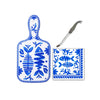 Le Cadeaux Melamine Mini Cheeseboard Gift Set  - Mediterraneo