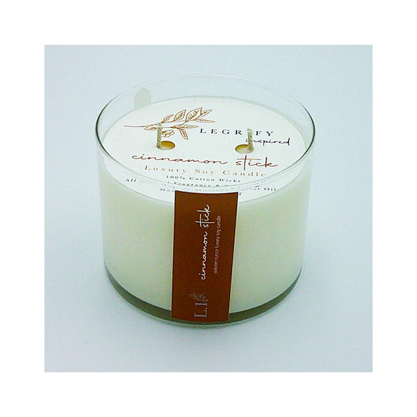 Cinnamon Stick Classic Glass 2 Wick Soy Candle