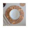 Natural Cork Round Placemat Set of 4 - in use