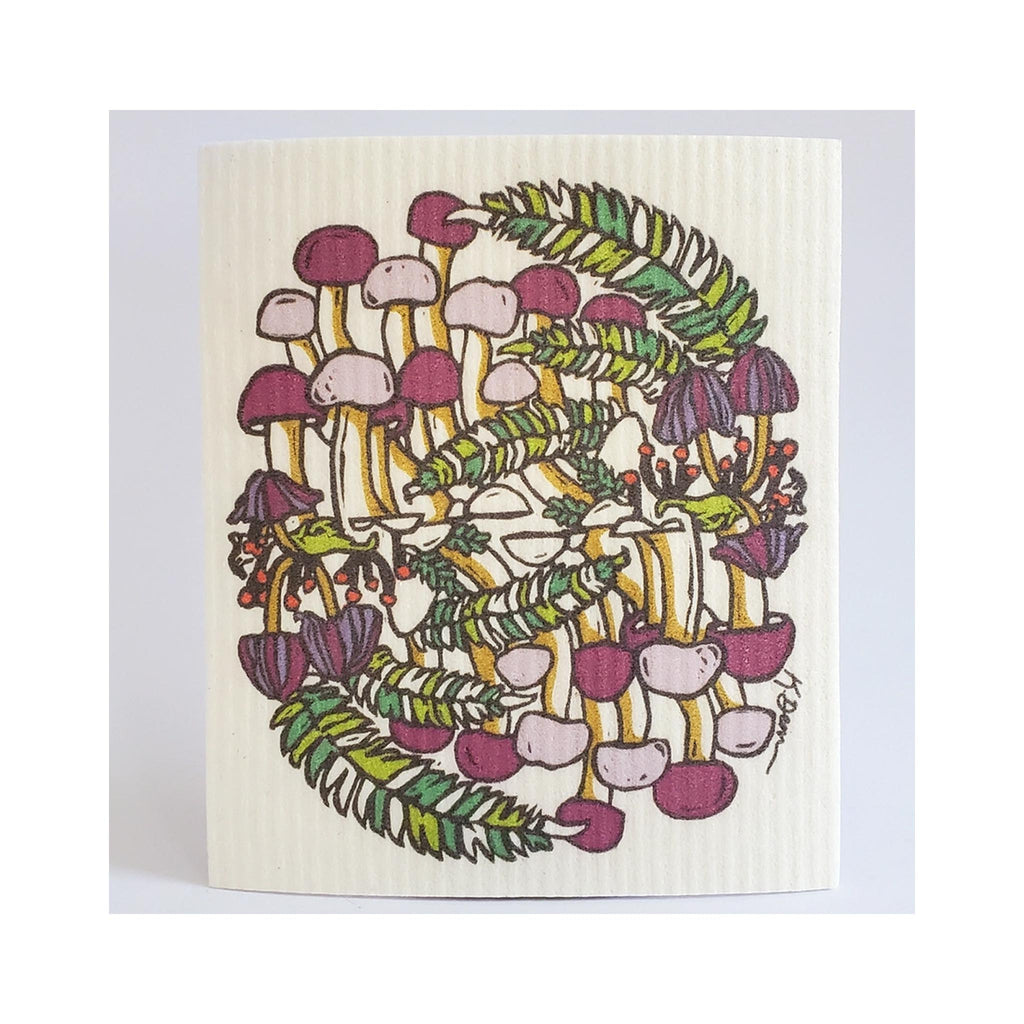 Swedish Eco-Friendly Dishcloth - Fall Mushrooms