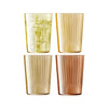 LSA Gems Tumblers  Set of 4 - Amber