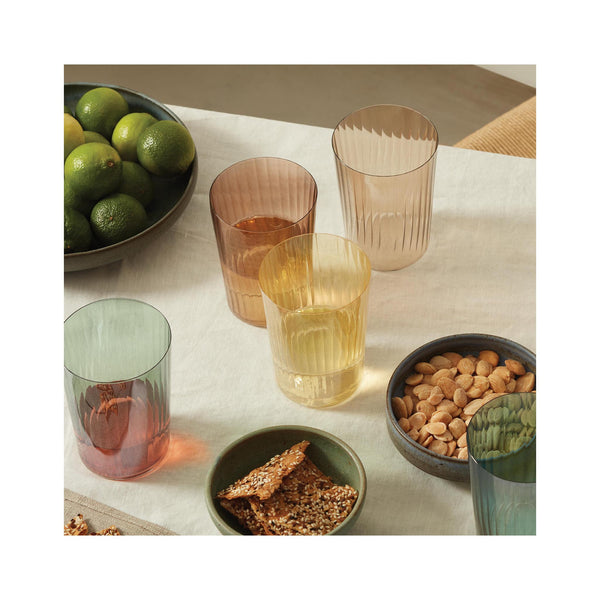 LSA Gems Tumblers  Set of 4 - Amber - in use