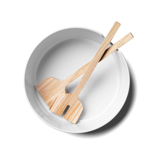 LSA Collective Salad Bowl with Ash Servers