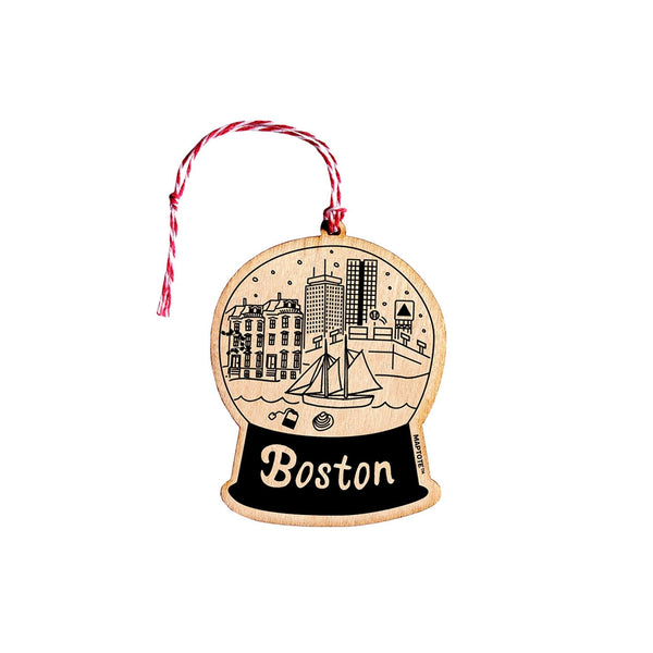 Boston Wood Ornament