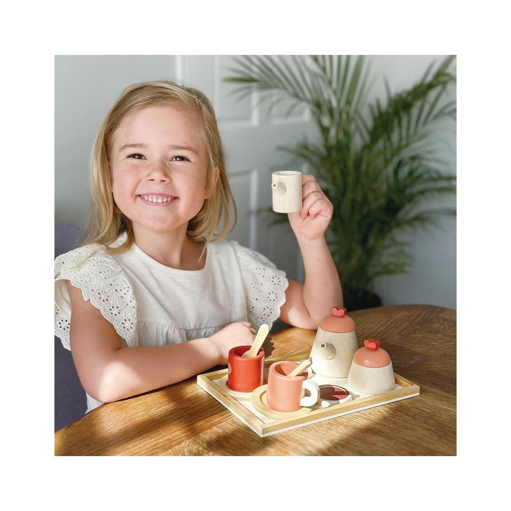 Tea Time Tray Set - in use
