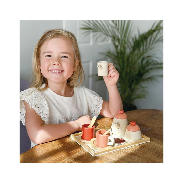 Tea Time Tray Set - in use
