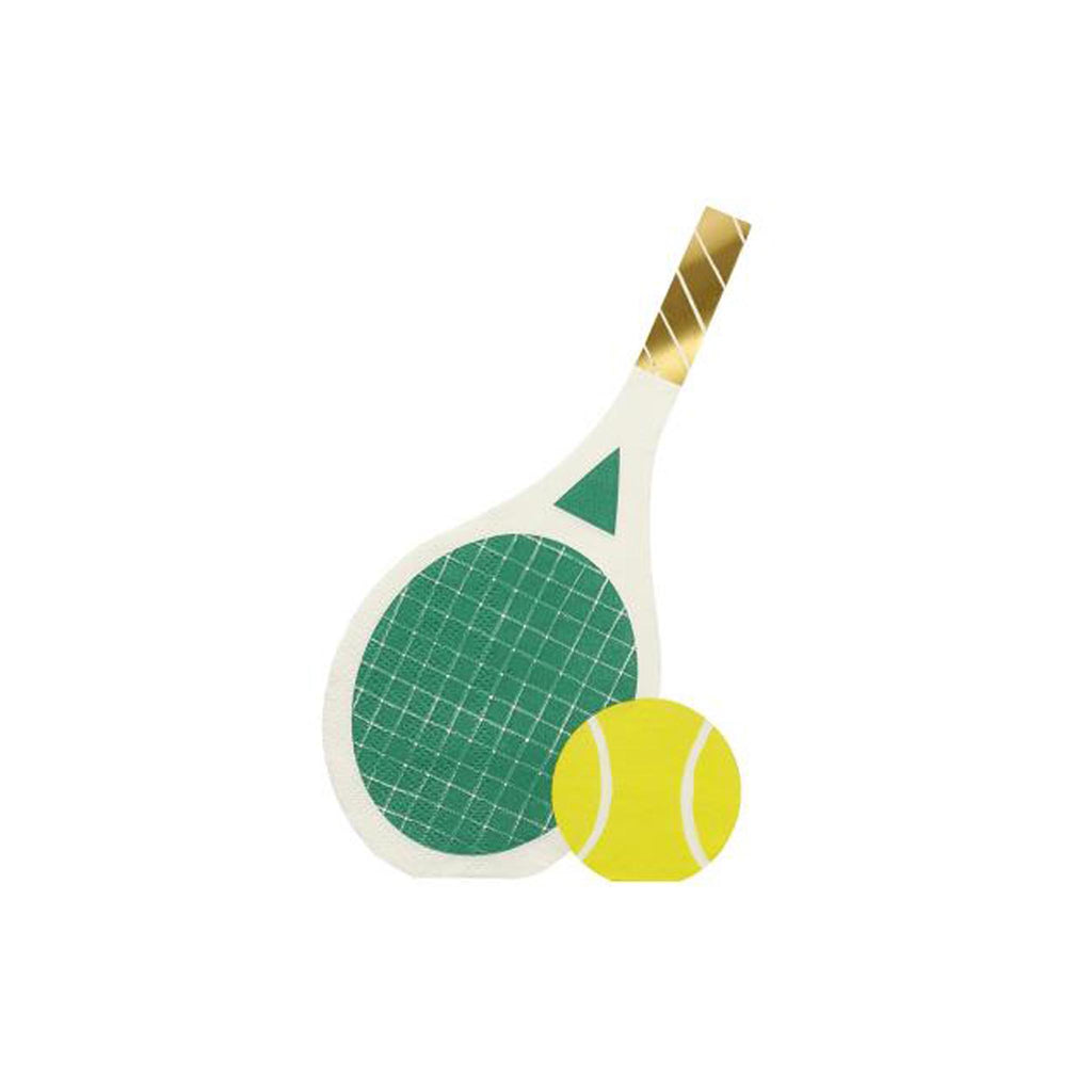Tennis Racket Shaped Beverage Napkins