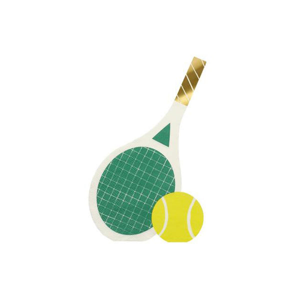 Tennis Racket Shaped Beverage Napkins