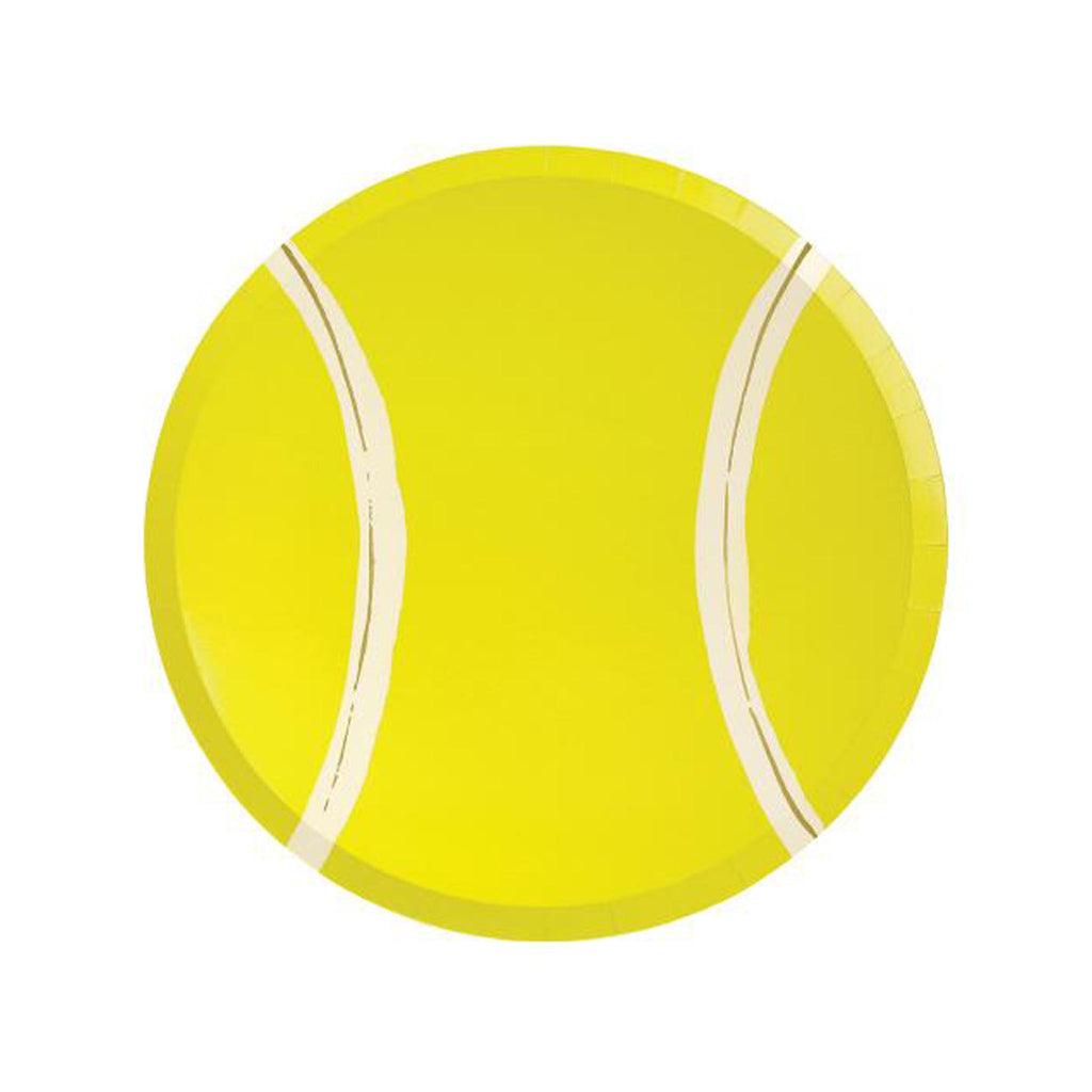Tennis Ball Paper Plates