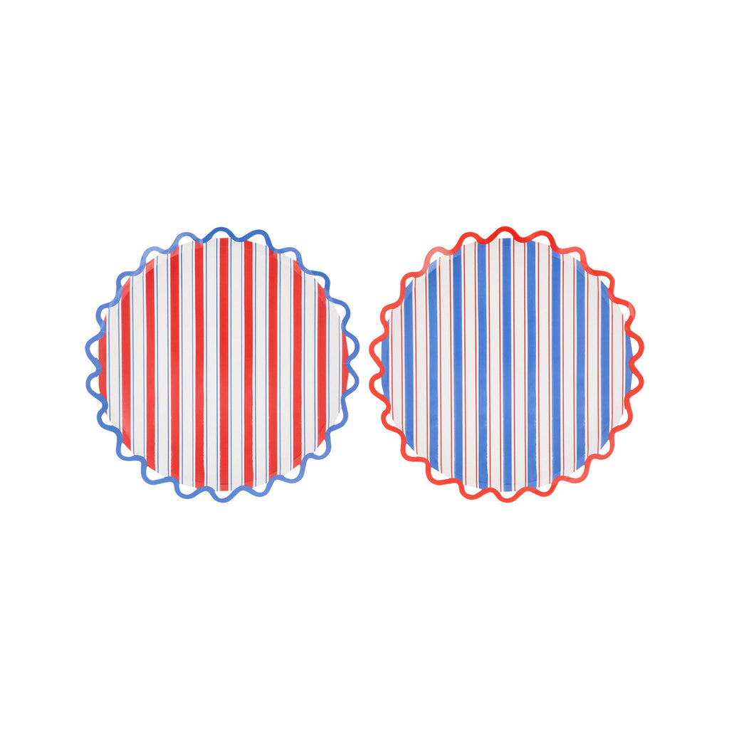 Nautical Striped Dinner Plates