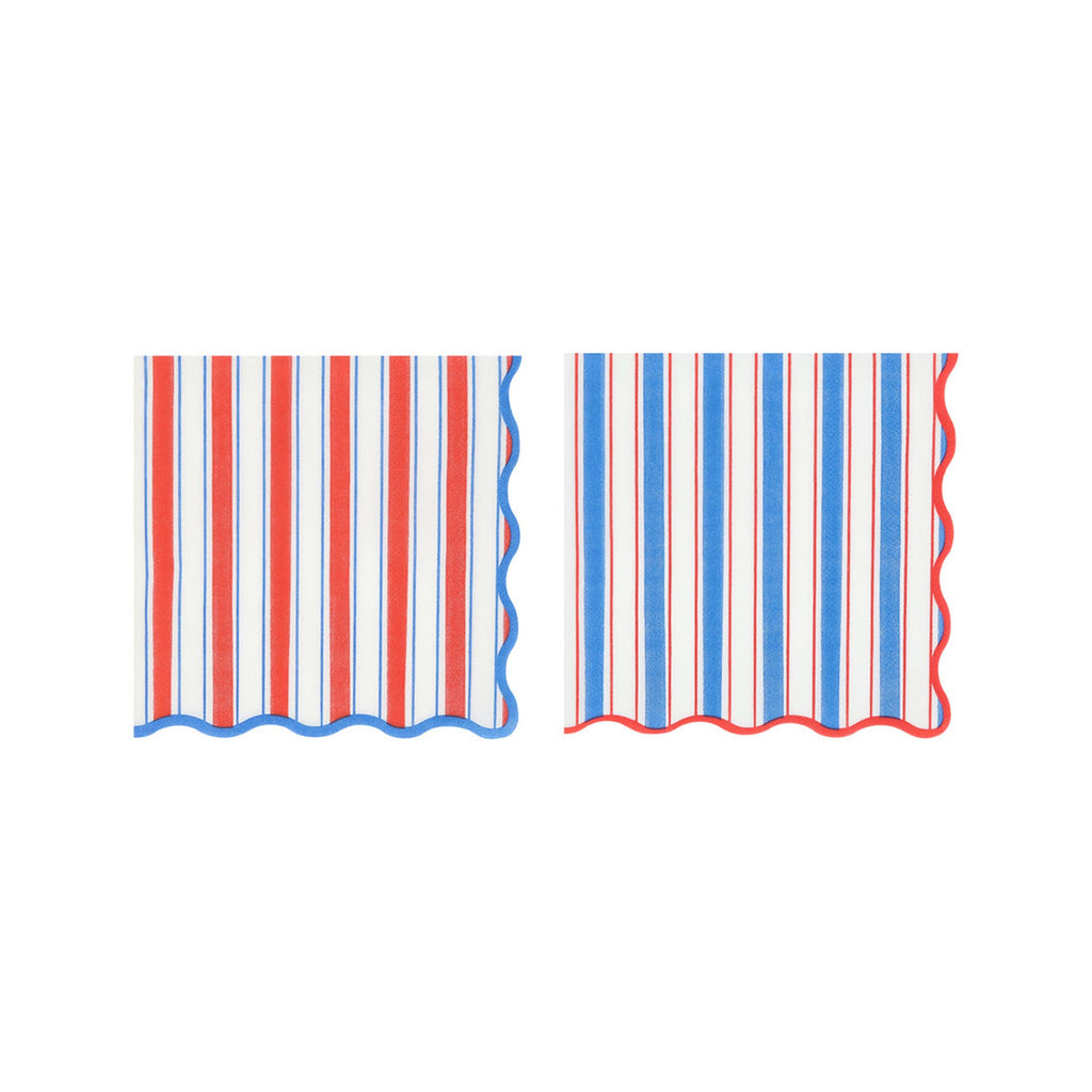 Nautical Striped Luncheon Napkins