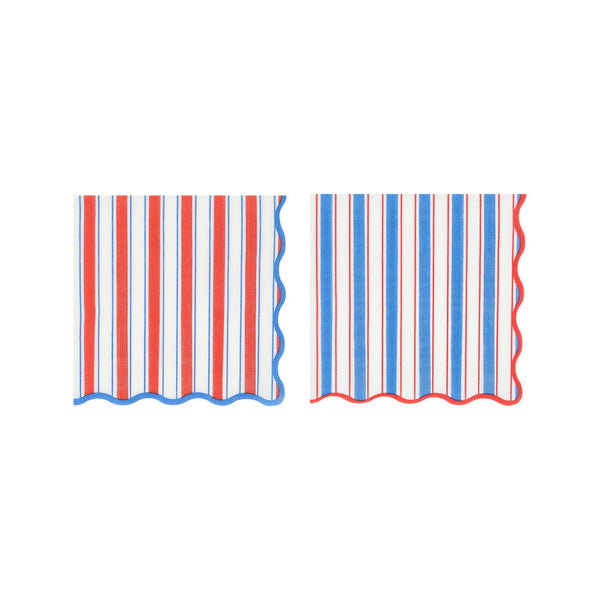 Nautical Striped Luncheon Napkins