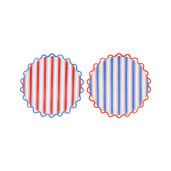 Nautical Striped Side Plates