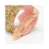 Mini Gold Glitter Crown Hair Clip - view of clip
