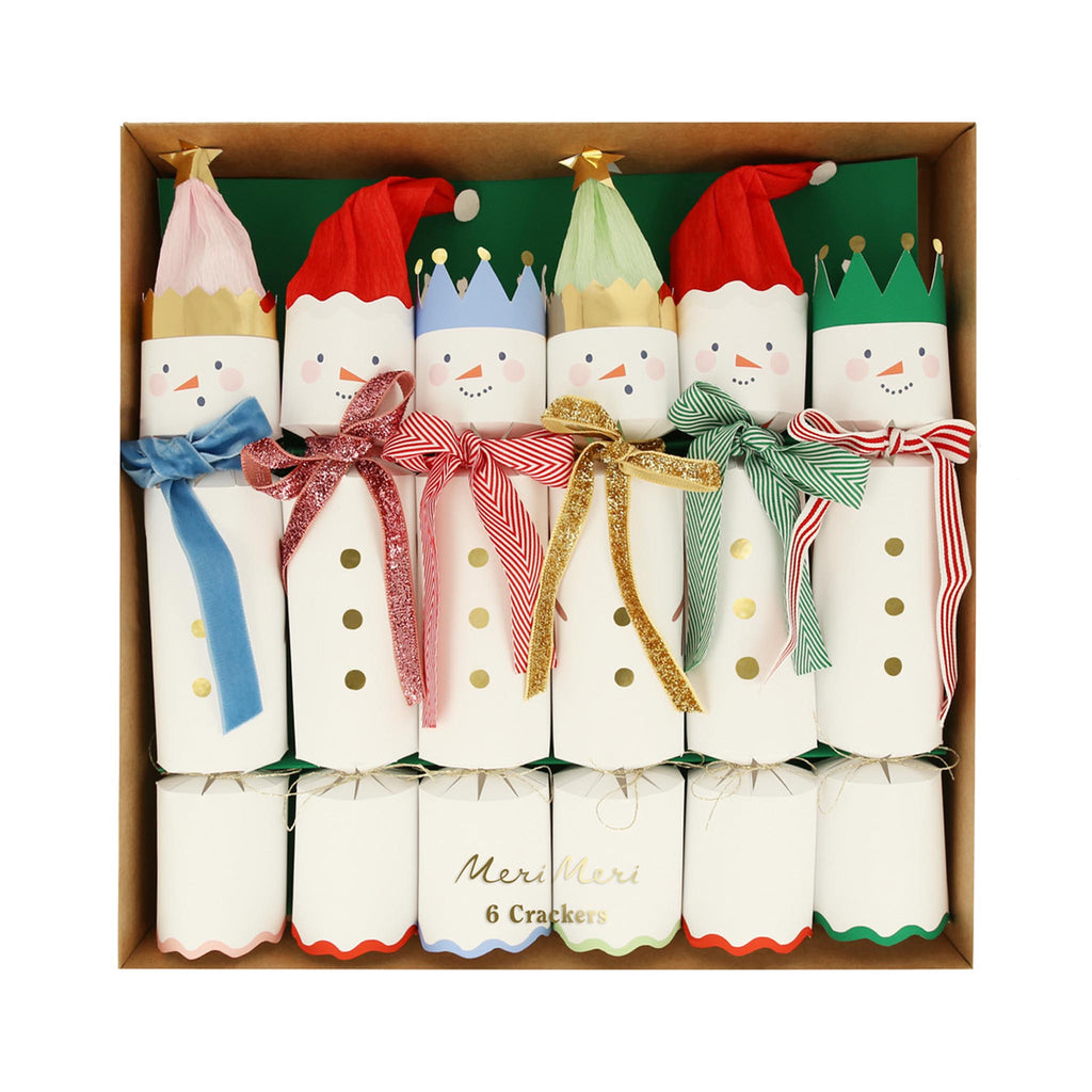 Snowmen Cracker Set of 6