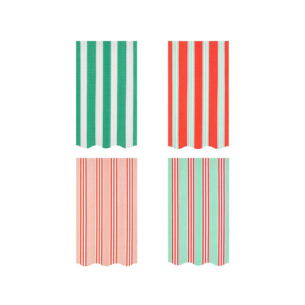 Festive Stripe Guest Towels