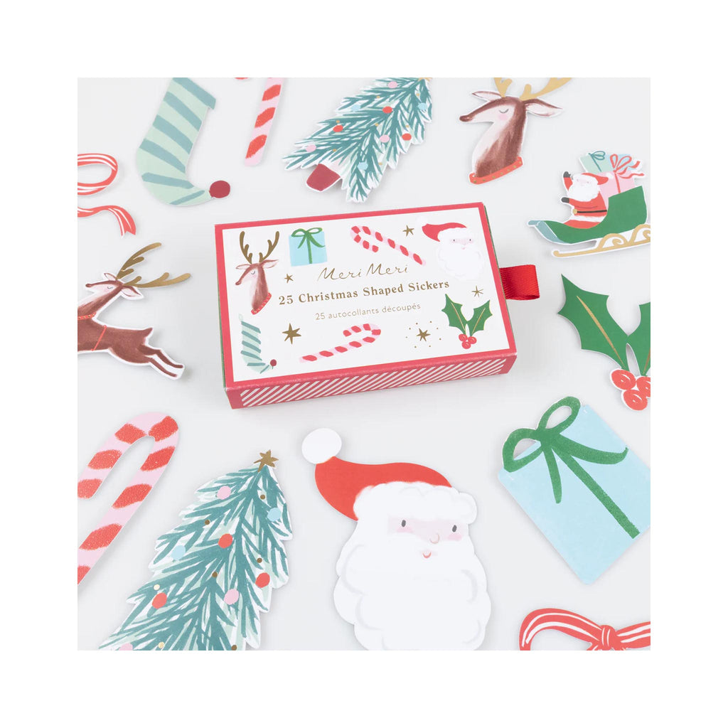 Christmas Shaped Stickers - with packaging
