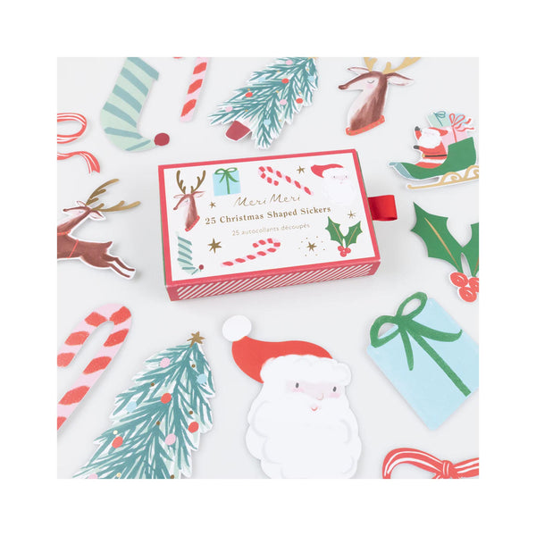 Christmas Shaped Stickers - with packaging