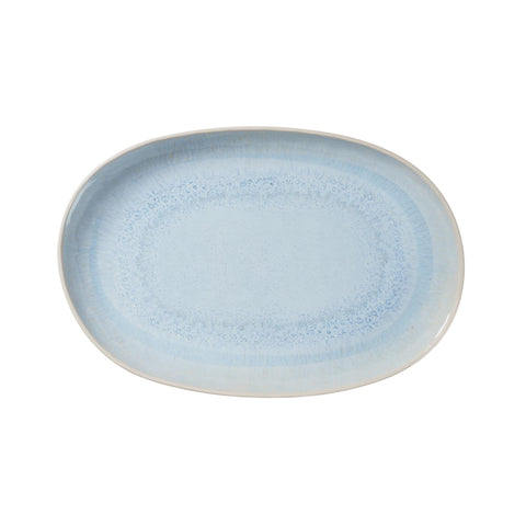 Blue Reactive Glaze Melamine Oval Serving Tray