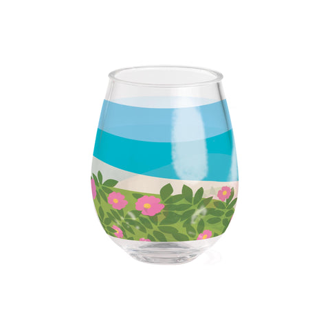 Kate Nelligan Beach Day 15 oz Stemless Wine