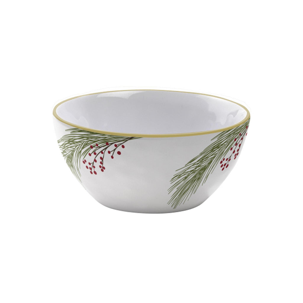 Winter Berry Pine Dipping Bowl