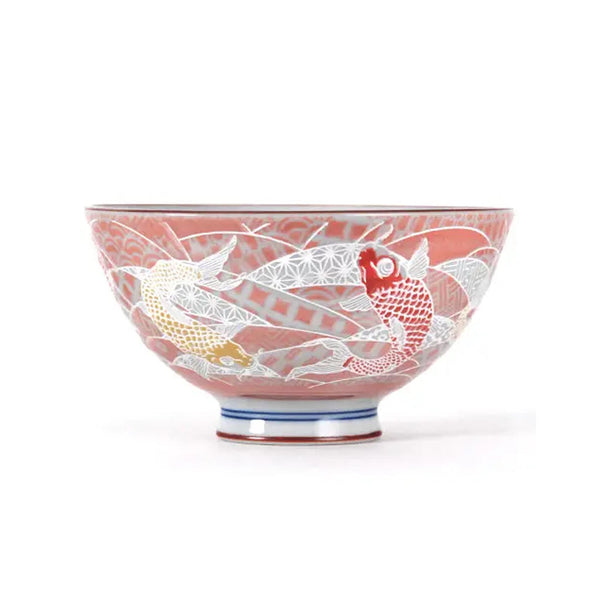 Koi Fish Porcelain Rice Bowl