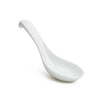 White Soup Spoon with Hook - 5.75"