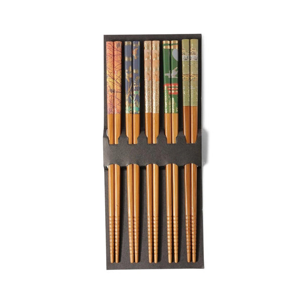 Chopstick Pairs - Set of 5 - Bamboo Scenery