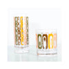 Tiki Mid Century Modern Vintage Whiskey Rocks Cocktail Glass - with high ball glass