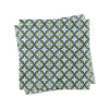 Mid Century Modern Blue Circle Beverage Napkin