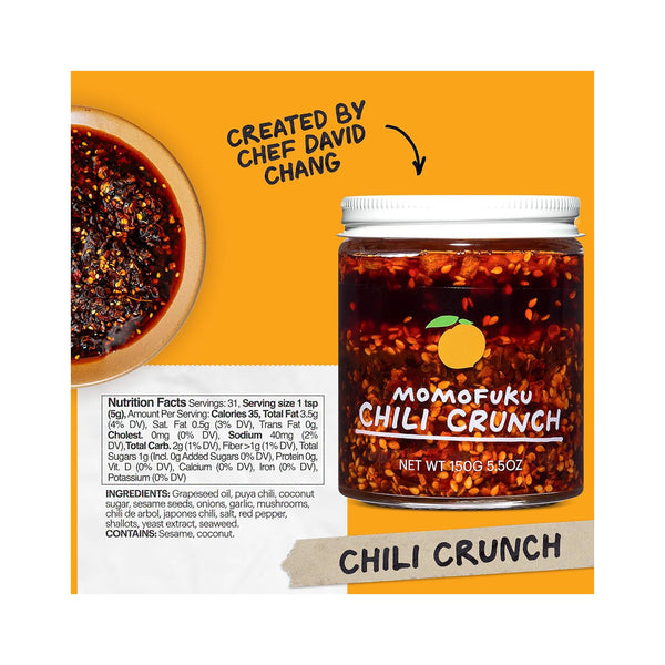 Momofuku Original Chili Crunch - ingredients