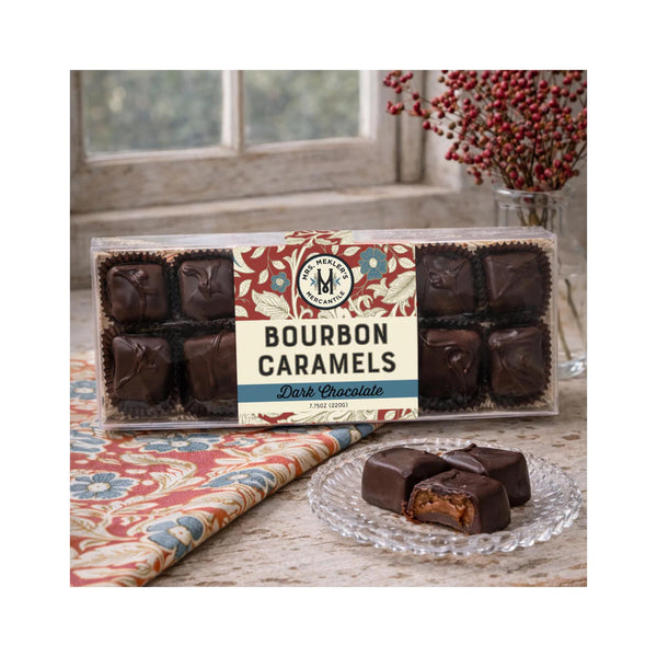 Dark Chocolate Bourbon Caramels