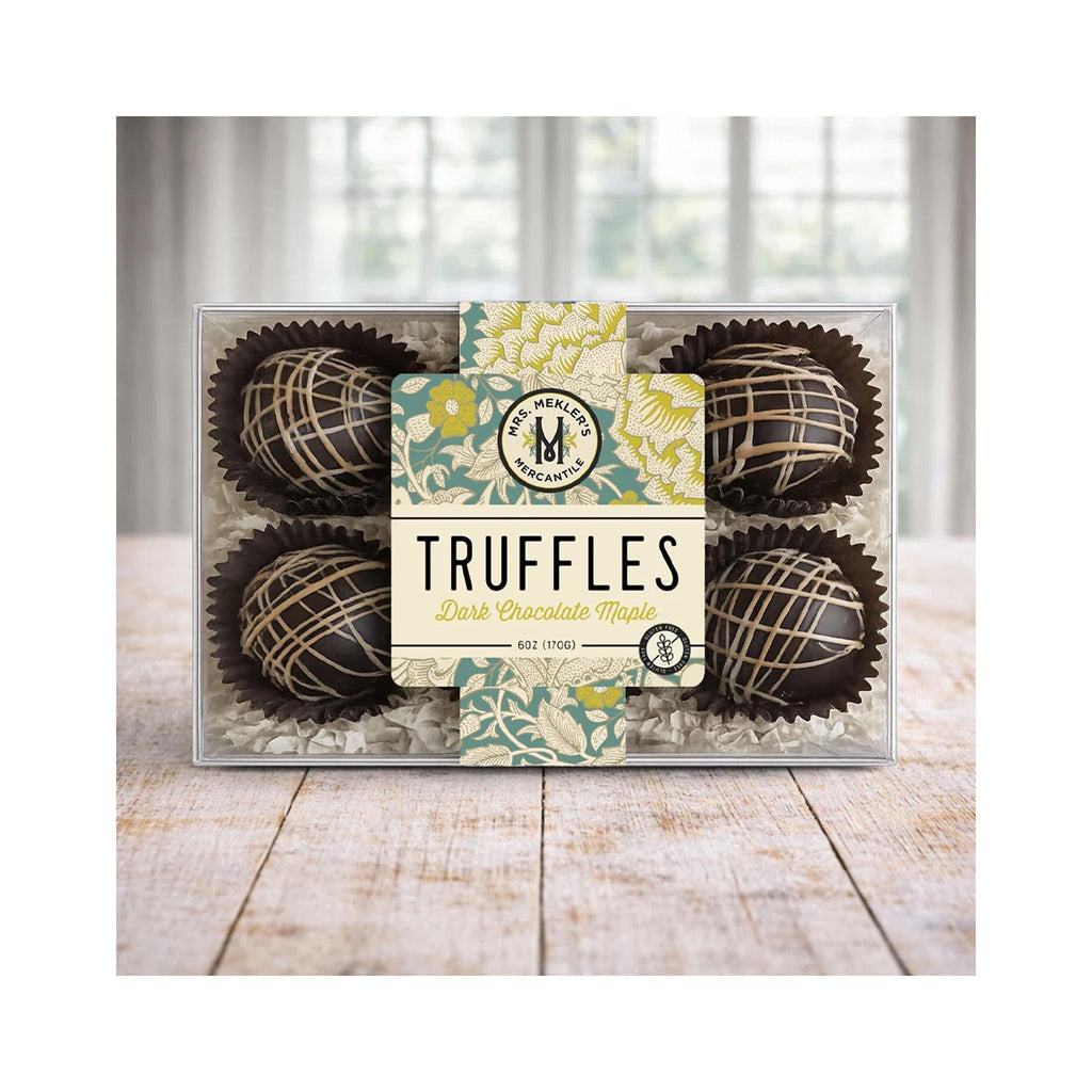 Maple Dark Chocolate Truffles - packaging