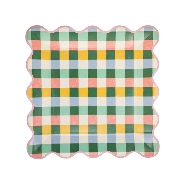 Hopscotch Gingham 10" Paper Plates