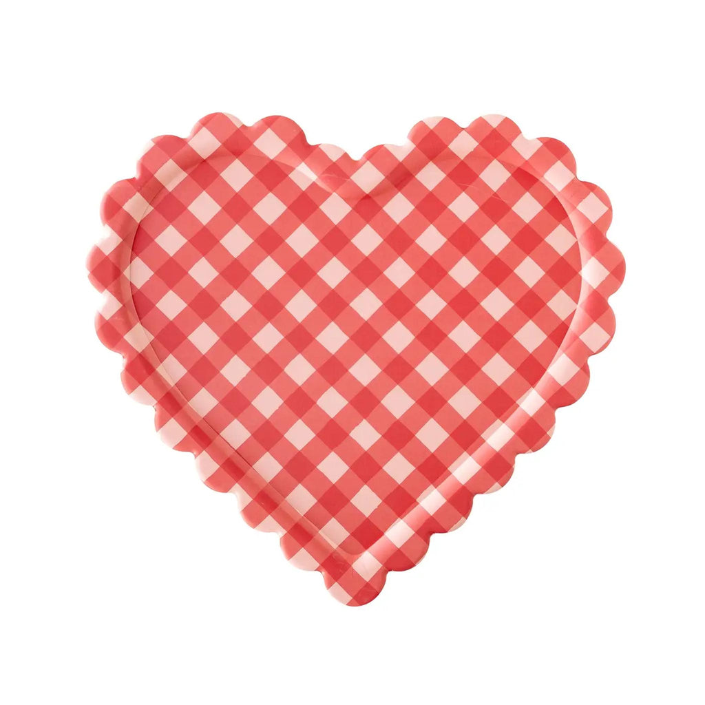 Checkered Heart Shaped Tray