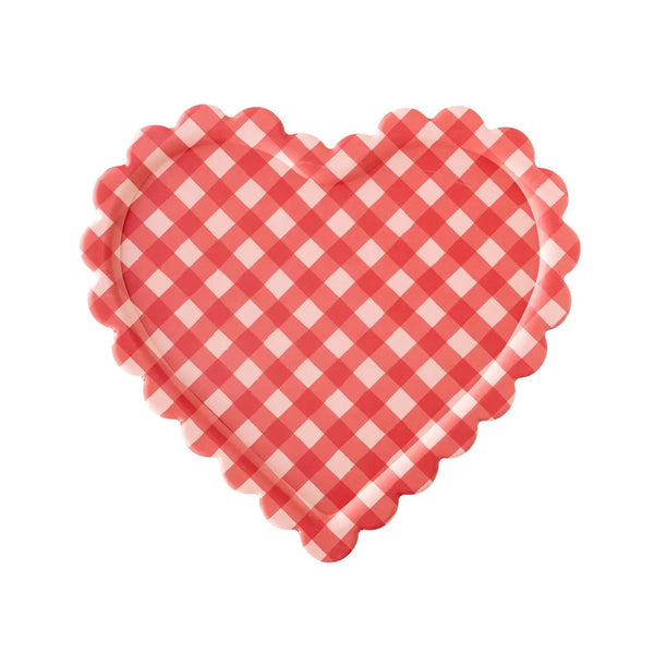 Checkered Heart Shaped Tray