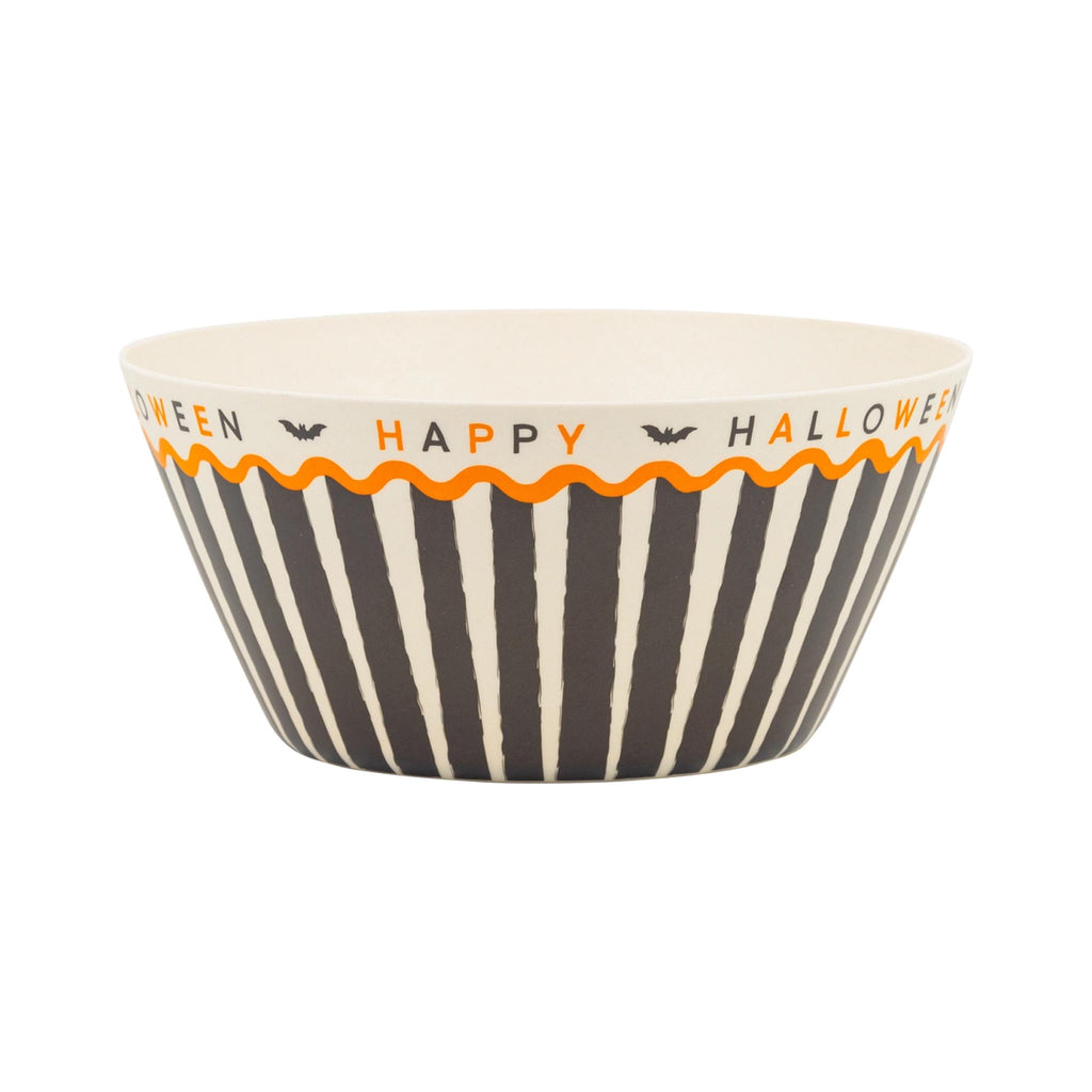 Happy Halloween Bamboo Bowl
