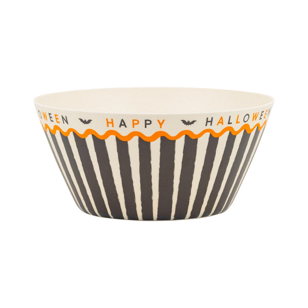 Happy Halloween Bamboo Bowl