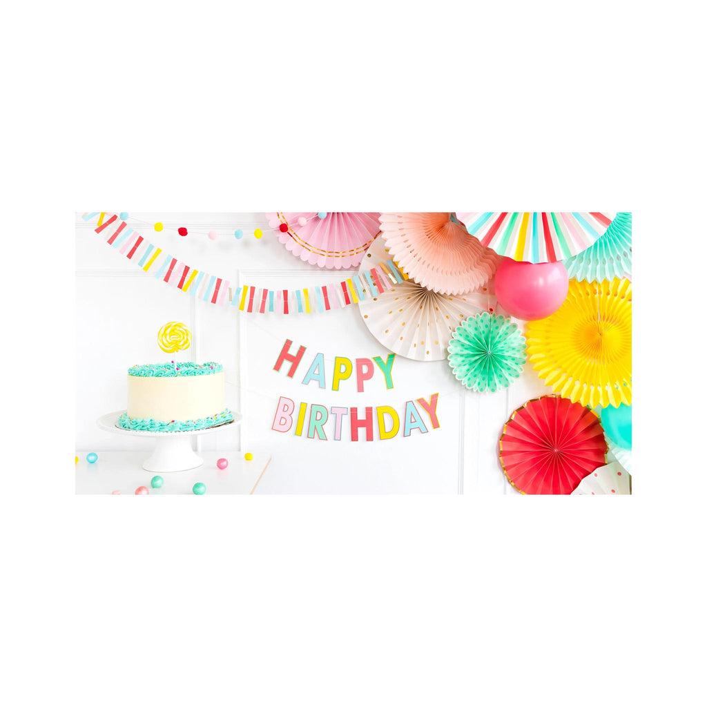 Happy Birthday Banner - in use