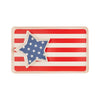 American Flag Stacked Reusable Bamboo Serving Tray Set