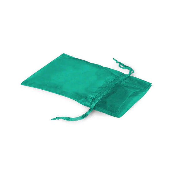 Organza Gift Bag with Ribbon Drawstring - Green
