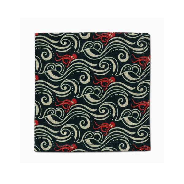 Calamari Cloth Cocktail Napkins Set of 4