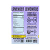 Noble Mick's Single Serve Craft Cocktail Mixes - Lavender Lemonade - ingredients