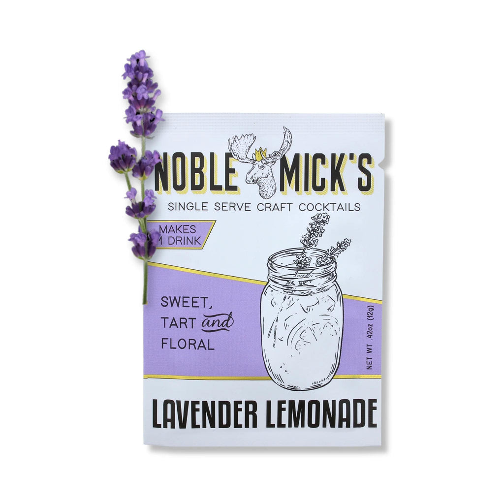 Noble Mick's Single Serve Craft Cocktail Mixes - Lavender Lemonade
