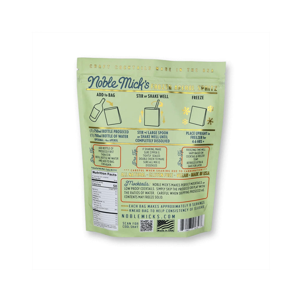 Noble Mick's Frozen Cocktail Bag - Aperol Spritz