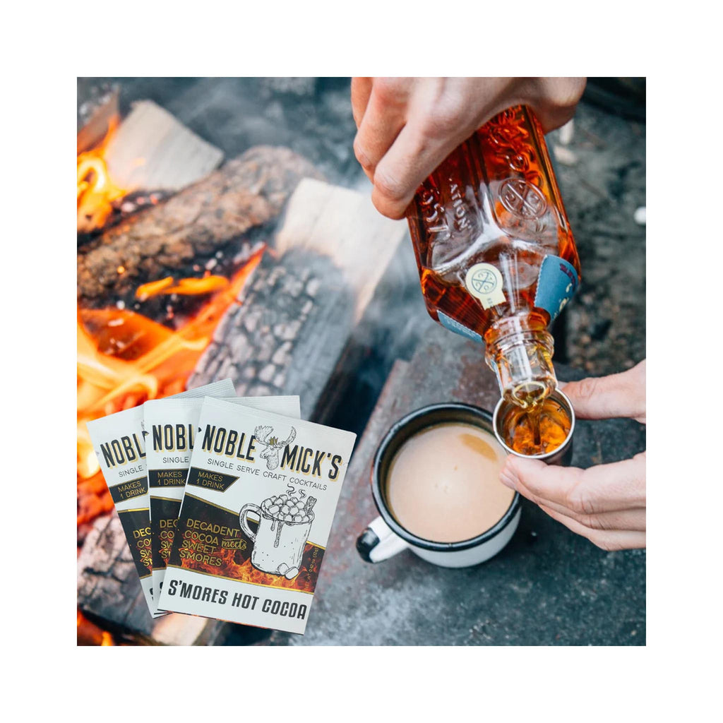 Noble Mick's Single Serve Craft Cocktail Mixes - S'Mores Hot Cocoa- spiked