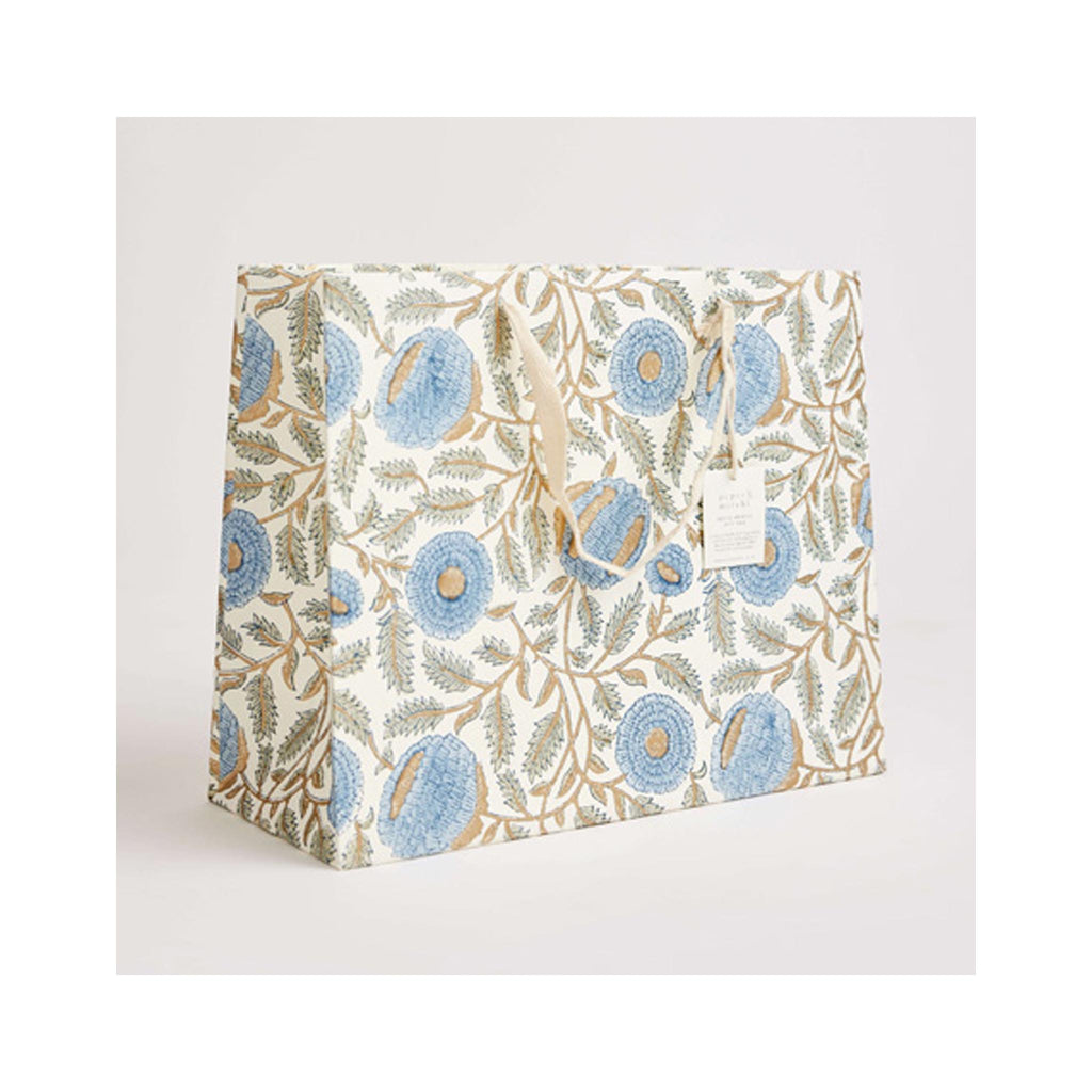 Paper Mirchi Gift Bags - Blue Stone Marigold - Large