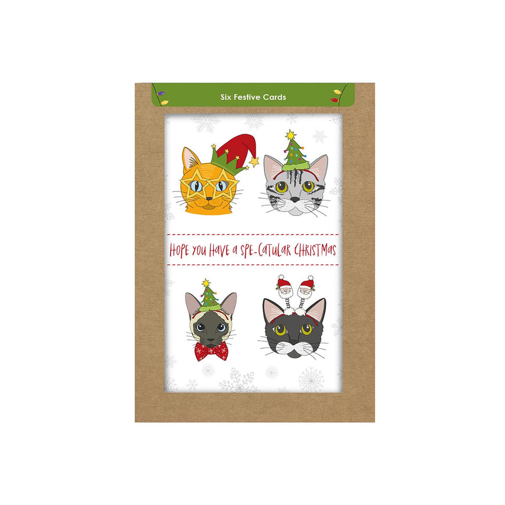 Holiday Pets  Set of 6 Cards - Spe-catular  Christmas